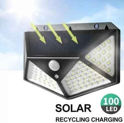 Pack of 6 Four Direction Outdoor Solar Wall Lamp (Small) - Alt View