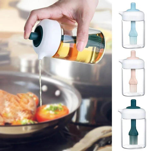 2in1 Oil Dispenser Bottle With Brush - Alt View
