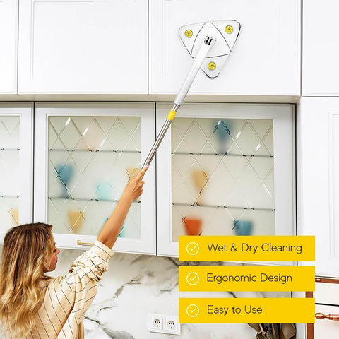 Rotatable Adjustable Cleaning Mop - Alt View
