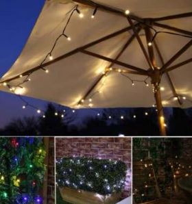 Solar Christmas Fairy Lights (100L)(12M)(White)
