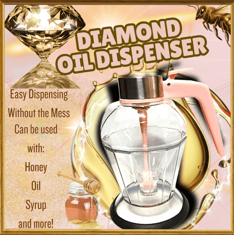 Diamond Oil Dispenser With Handle - Alt View