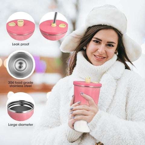 Gradient Tumbler With Straw (600ml) - Alt View