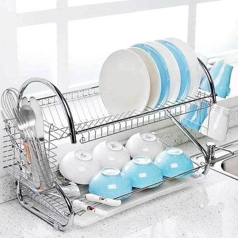 Stainless Steel Dish Drainer (2 Tier)