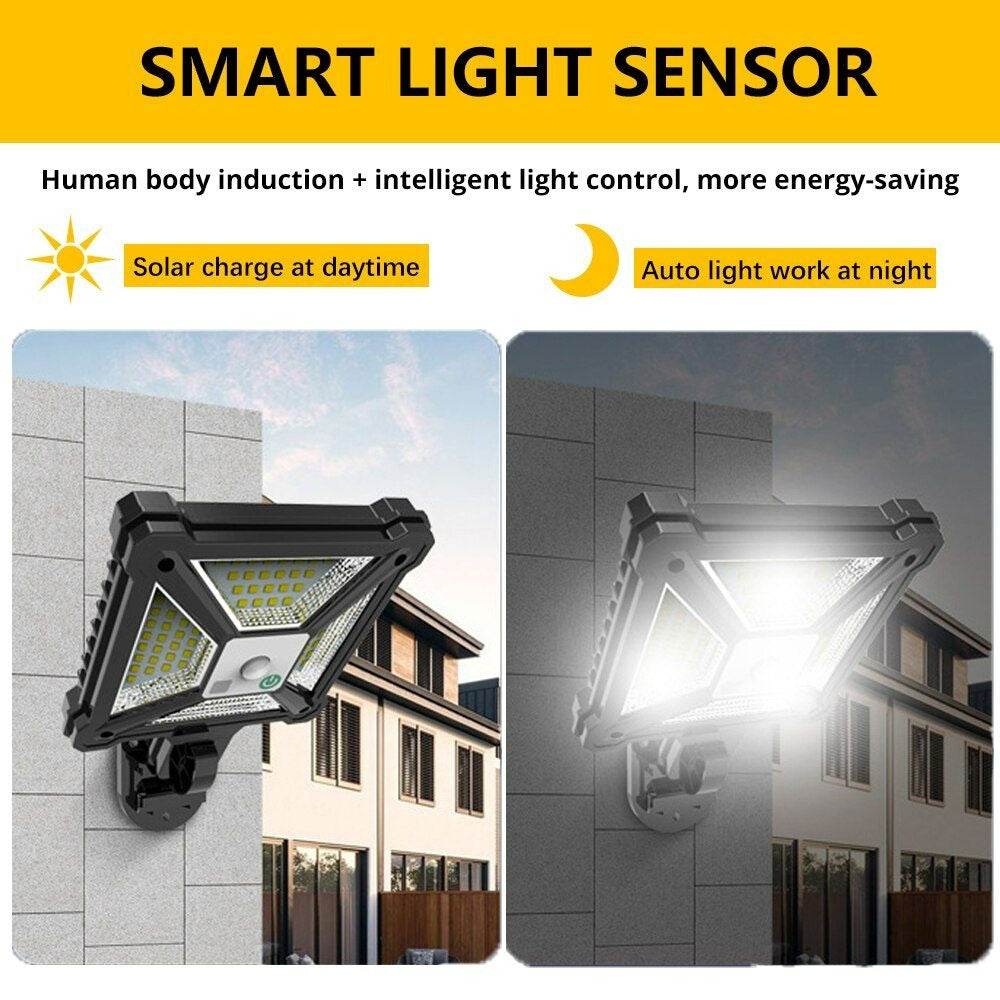 Square Motion Sensor Solar Street Lamp - DMC Wholesale
