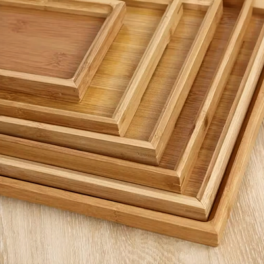 Bamboo Nesting Tray Set (5 pcs)