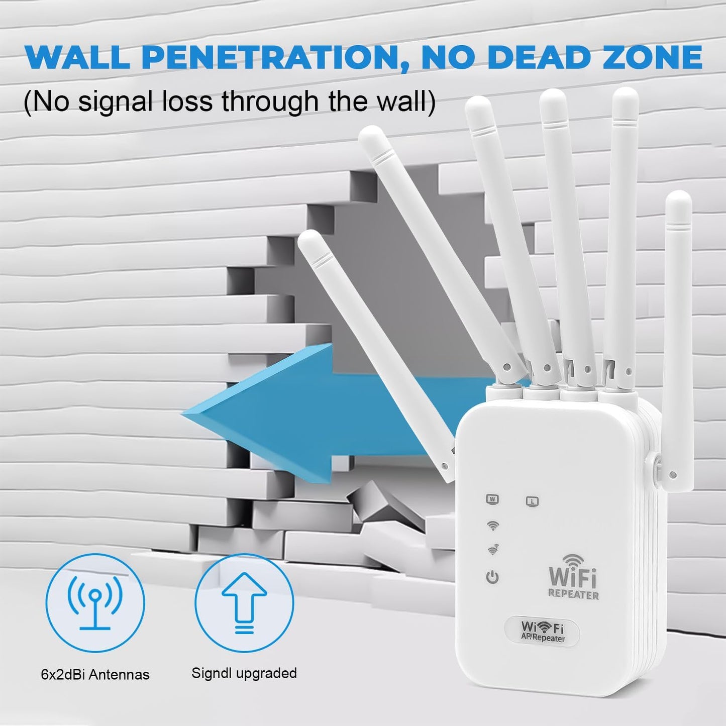 Custom Catch WIFI Extender (6 Antenna)