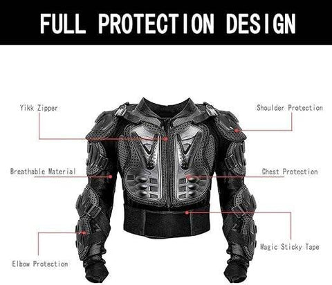 Motorcycle Full Body Riding Armor - Alt View