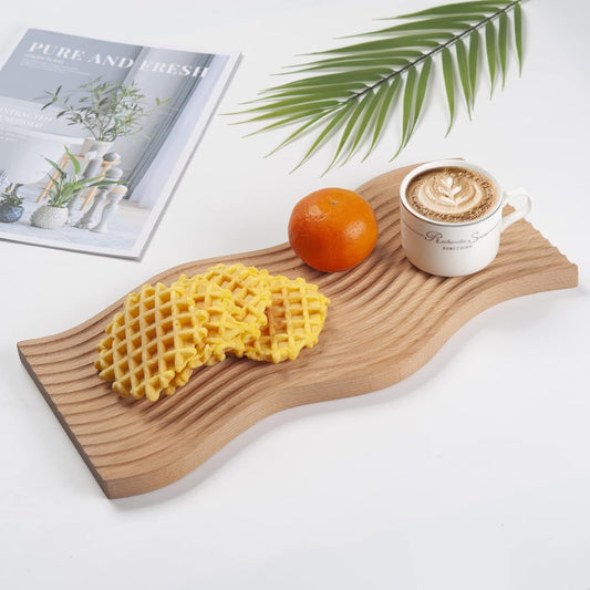 Decorative Spiral Groove Serving Board