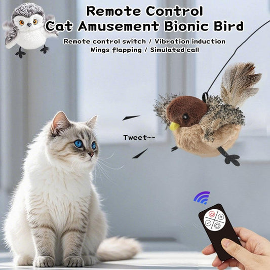 Interactive Electronic Bird Toy For Cats