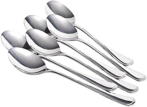 Stainless Steel Dessert Spoon Set (6 pcs) - Alt View