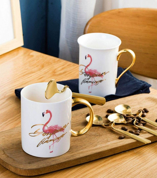 Curved Coffee Spoon Set (6 pcs)(14cm)(Gold) - DMC Wholesale