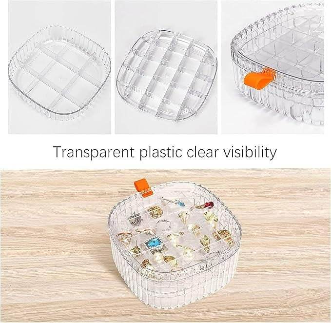 Transparent Jewellery Tray Organiser (3 Layers) - DMC Wholesale