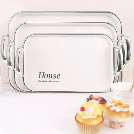 House Silver Elegance Tray Set (3 pcs)