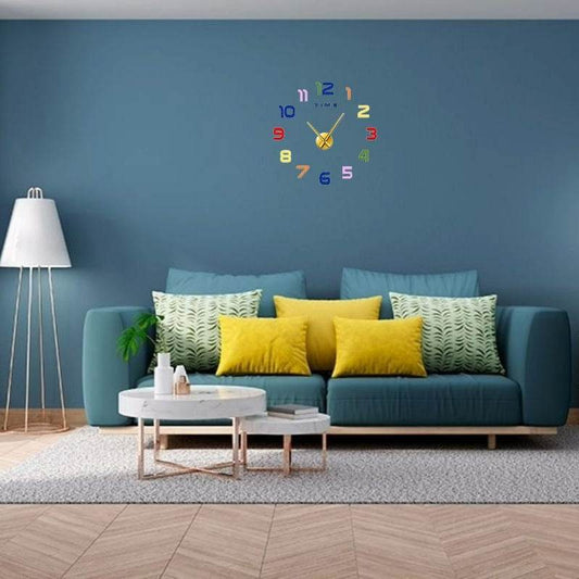 DIY Modern 3D Wall Clock (Colourful)(60-70cm) - DMC Wholesale