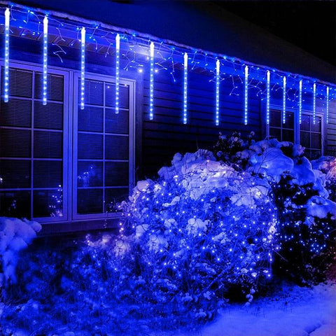 LED Solar Meteor Shower Lights - Alt View