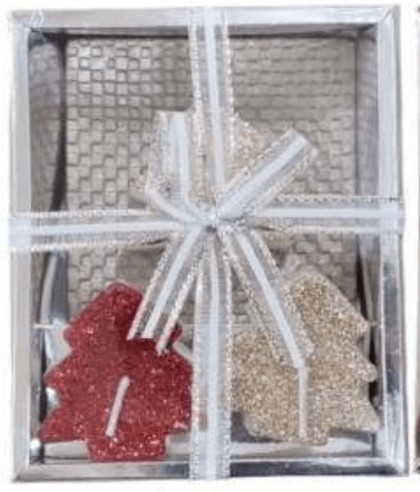 Mini Christmas Unscented Tealights Set 4 (4 pcs)(10x12x4cm) - DMC Wholesale