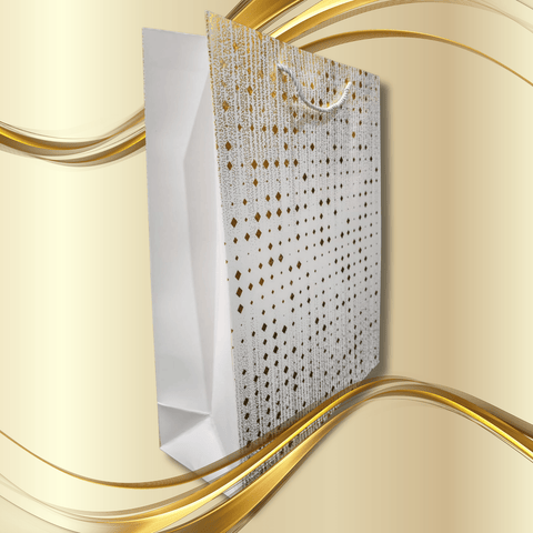 Radient White And Gold Gift Bag (Large)