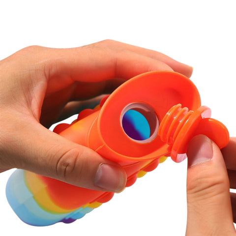 Hot And Cold Compress Water Bottle Pop-It Bag (500ml)(Rainbow)