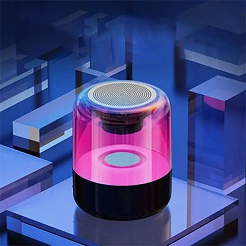 Clear Cube Bluetooth LED Light Speaker - Alt View