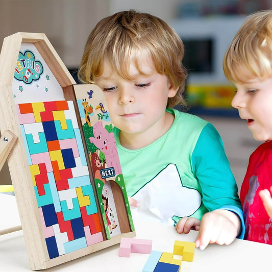 Multifunctional 3D Tetris Wooden Board - DMC Wholesale