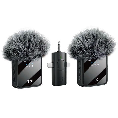 Dual Wireless Lavalier Microphone