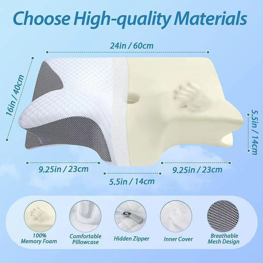 Butterfly Ergonomic Contour Support Pillow