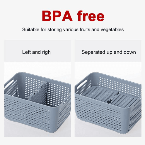 3in1 Fridge Organiser Storage Basket - DMC Wholesale