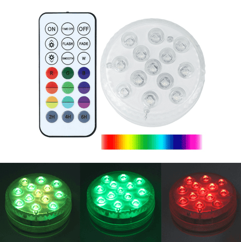 Remote Controlled Submersible LED Light (Each) - Alt View