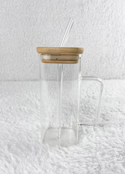 Clear Glassware Mug With Straw - DMC Wholesale