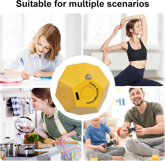 Rotating Cube Clock For Desk And Kitchen