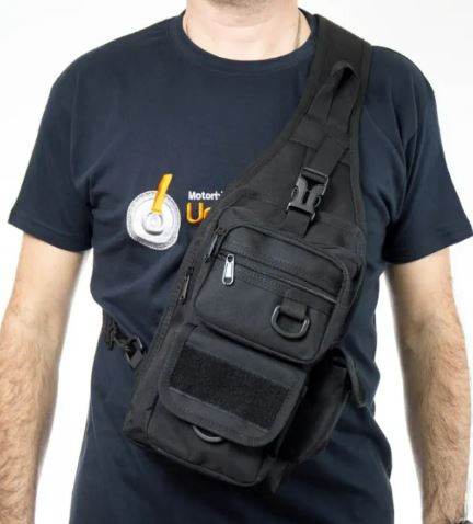 Tactical Sling Bag with Pistol Holster - DMC Wholesale