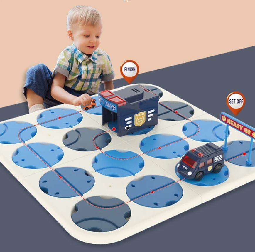 Brain Teaser Puzzles Maze Race Track (Police) - DMC Wholesale
