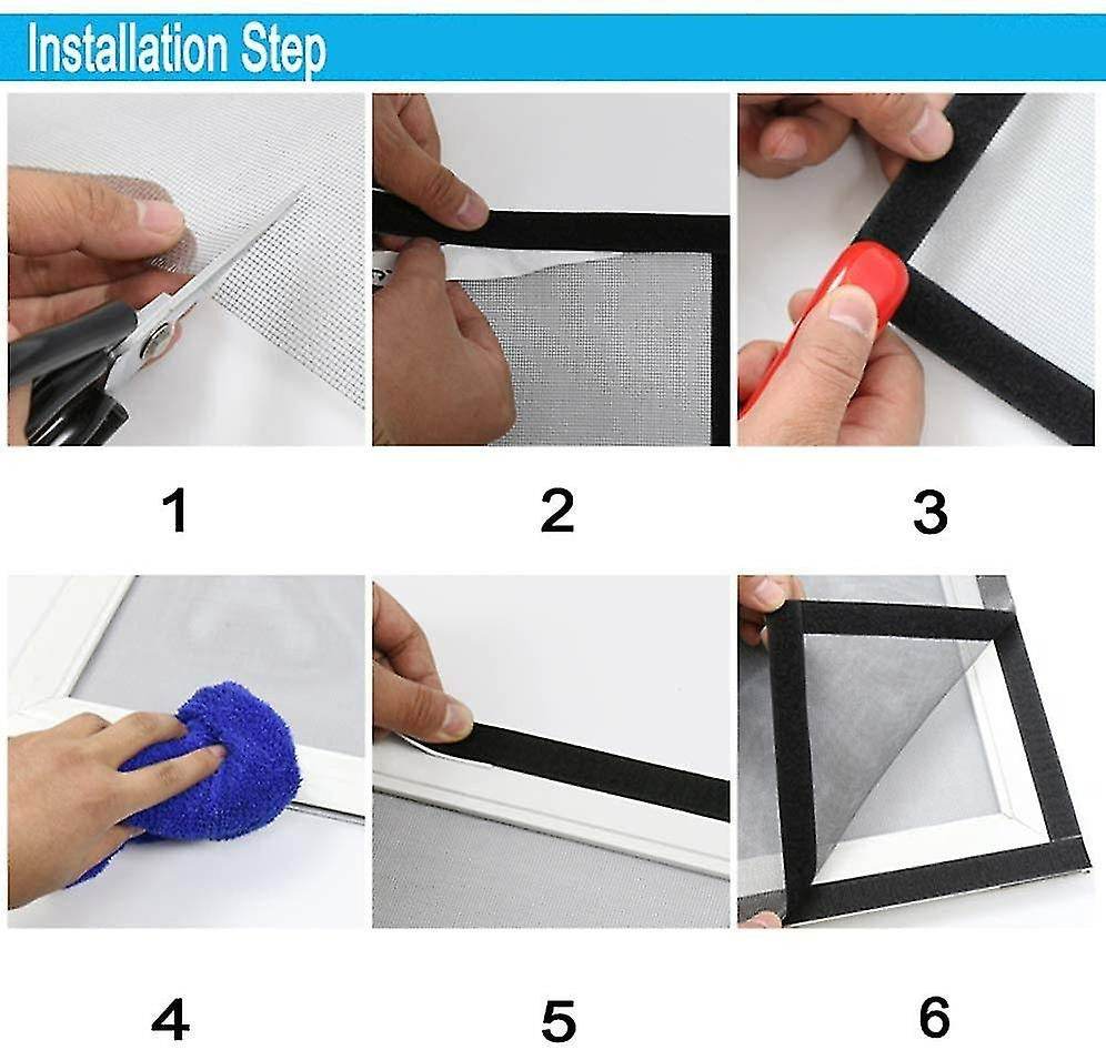 Velcro Window Screen Curtain (1.5x1.5m) - DMC Wholesale