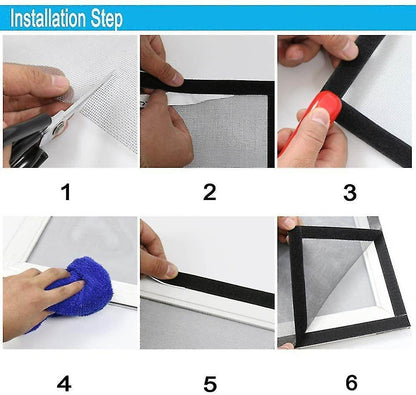 Velcro Window Screen Curtain (1.5x1.5m) - DMC Wholesale