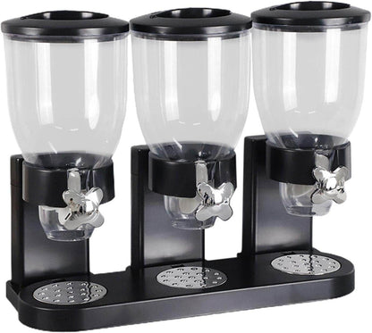 Triple Canister Dry Food Dispenser - DMC Wholesale
