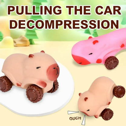 Stretchy Capybara Animal Wheeled Toy (Each) - DMC Wholesale