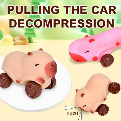 Stretchy Capybara Animal Wheeled Toy (Each) - Alt View