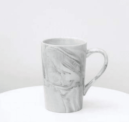 Ceramic Marble Coffee Cup (400ml) - Alt View