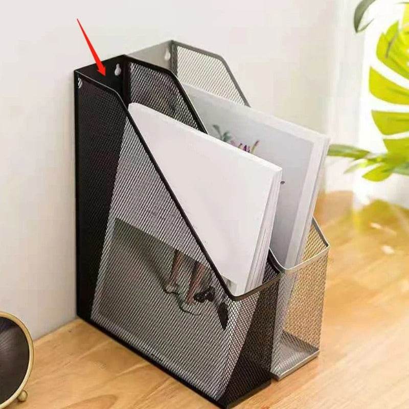 Mesh Metal Desk Book Organiser (1 Compartment) - DMC Wholesale