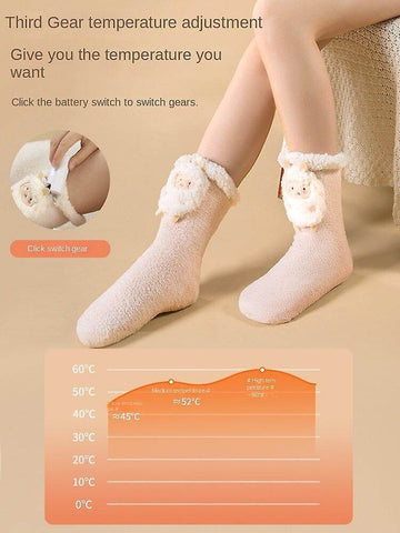 Rechargeable Heating Electric Socks - Alt View