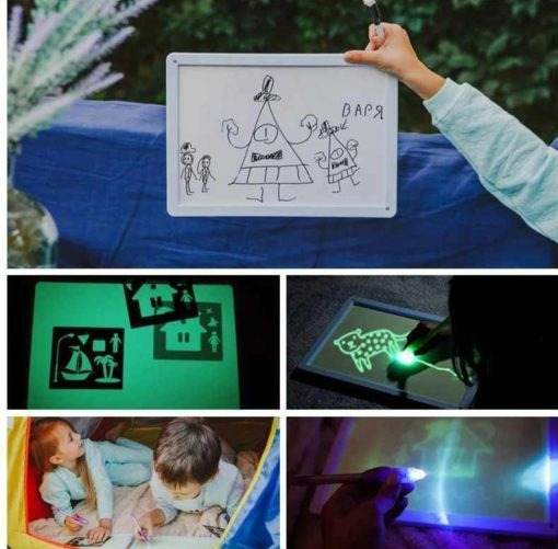 2in1 Glow Painting Board For Kids (A4) - DMC Wholesale