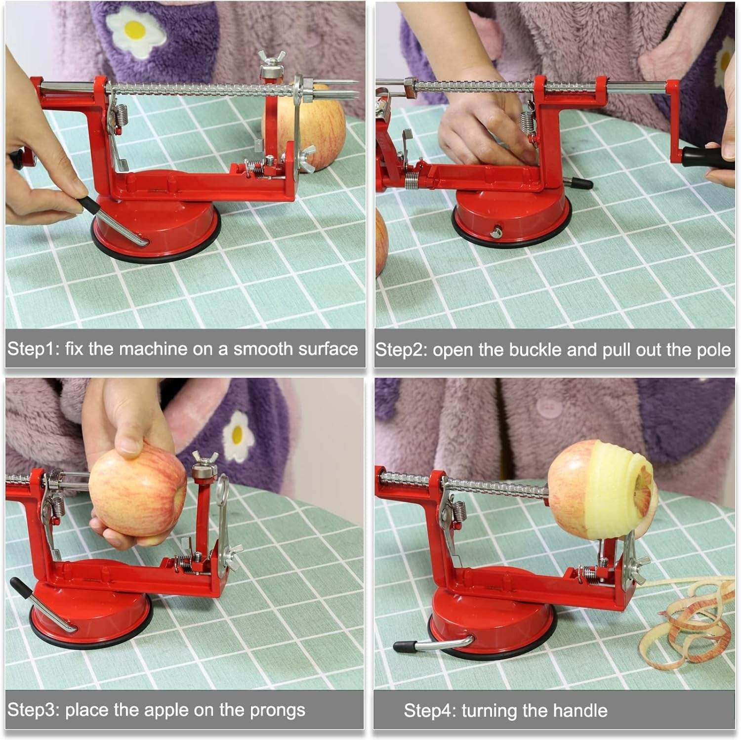 Apple Slicing Coring And Peeling Machine - DMC Wholesale