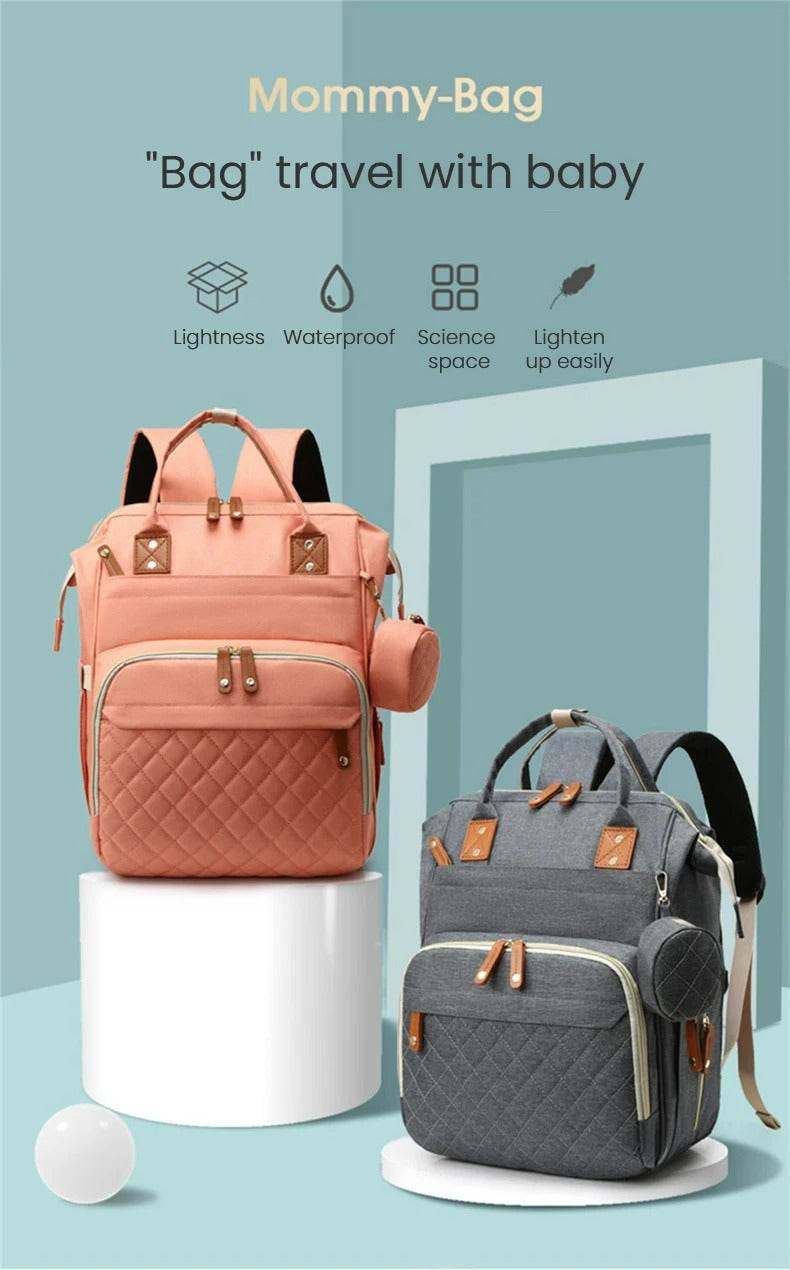 Multifunctional Bassinet Nappy Bag (Grey) - DMC Wholesale