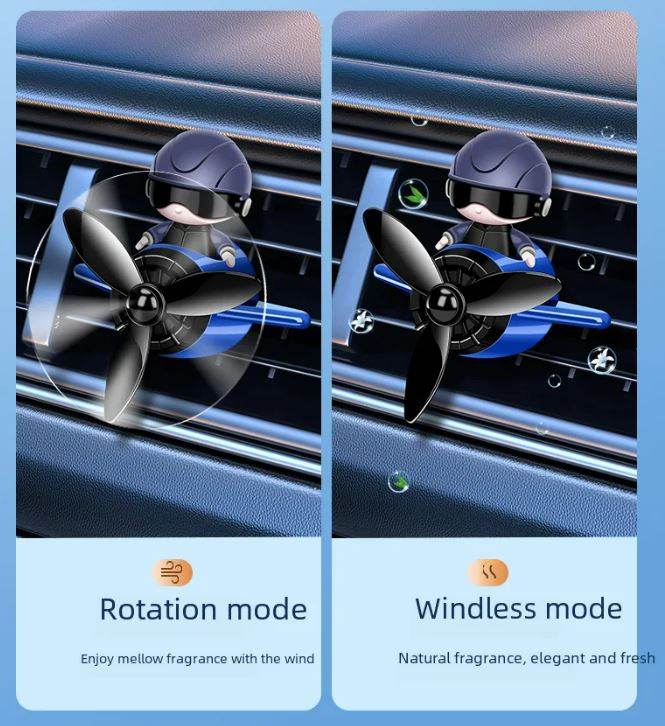 Solar Pilot Car Rotating Air Freshener - DMC Wholesale