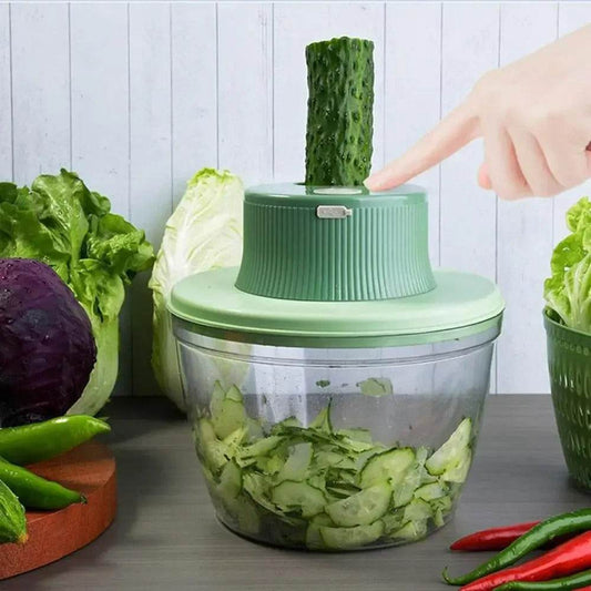 Multifunctional Electric Vegetable Chopper and Salad Spinner - DMC Wholesale