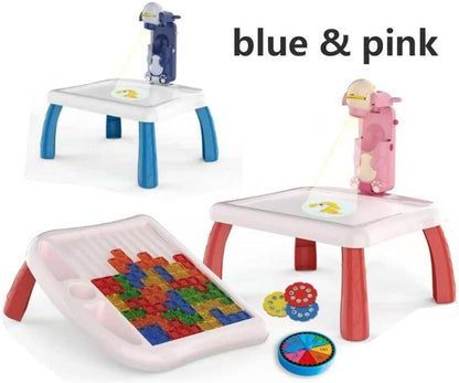4in1 Writing Painting board with LED Projector Toy Table - DMC Wholesale