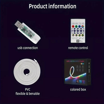 LED RGB Indoor Strip Light With Remote Control (5m) - DMC Wholesale