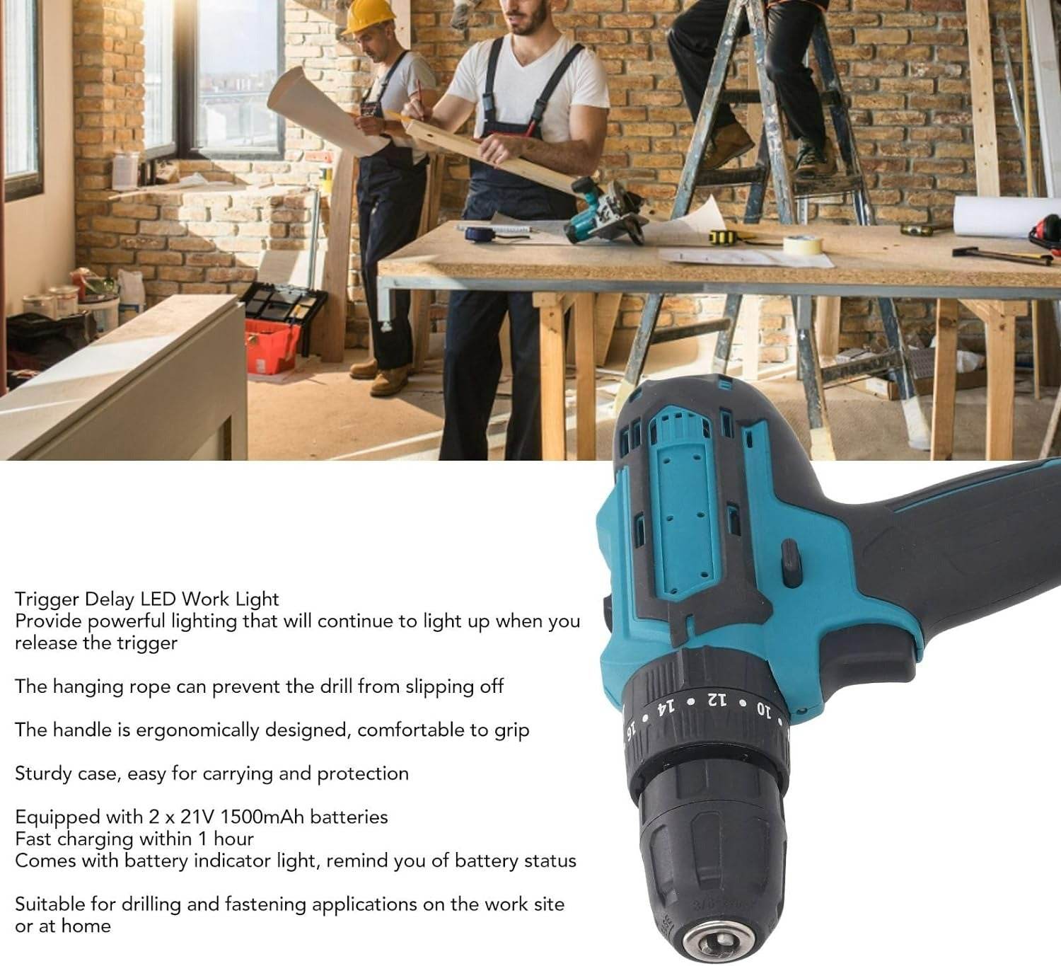 Cordless Drill Kit (2 Batteries)(24V) - DMC Wholesale
