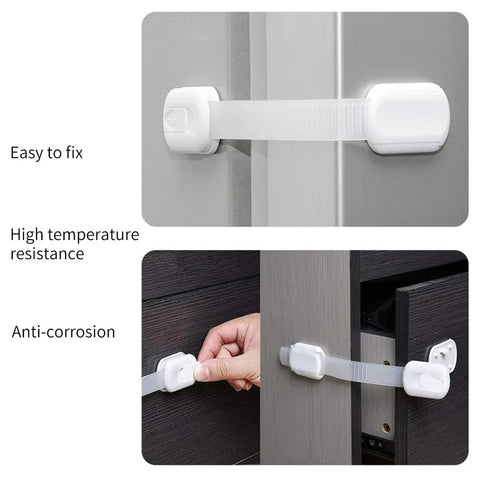 Adjustable Child Safety Lock Set (10 pcs) - Alt View