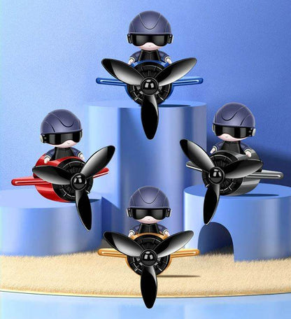 Solar Pilot Car Rotating Air Freshener - DMC Wholesale